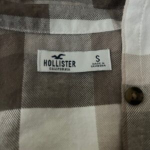 Hollister Checkered Shirt - Brown and White
